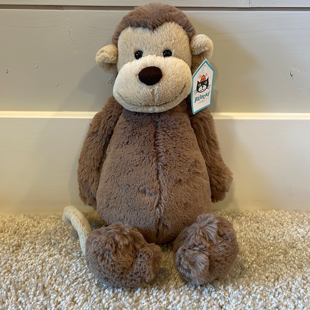 NWT Jellycat London Stuffed Animal Monkey